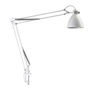 Luxo l 1 parabol hvid med bordklemme