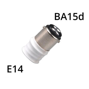 Ba15d til e14 adapter omformer fra ba15d til e14 fatning