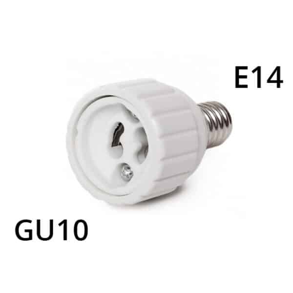 E14 til gu10 adapter omformer fra e14 til gu10 fatning